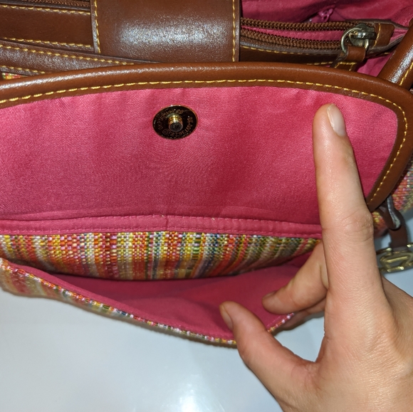 Etienne Aigner Woven Striped Multi Color Large Bag - Picture 5 of 12